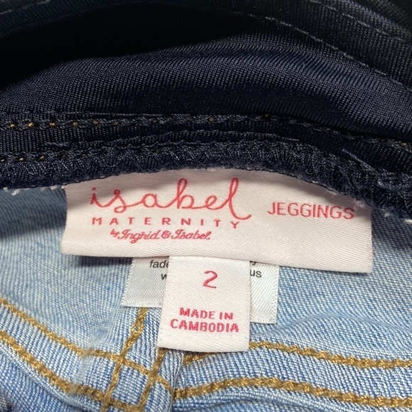 Isabel Maternity by Ingrid & Isabel Secret Fit Belly Crossover Panel Jeggings - Picture 8 of 16